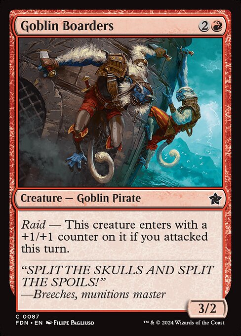 Goblin Boarders - Foundations Magic card
