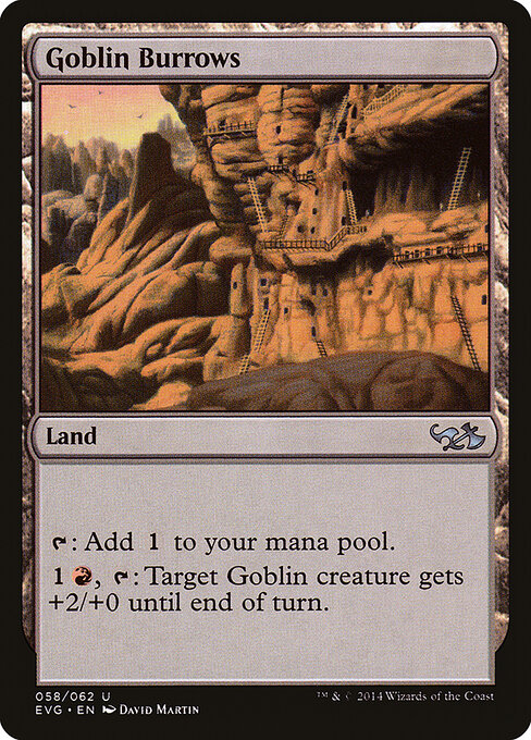 Goblin Burrows - Duel Decks Anthology: Elves vs. Goblins Magic card