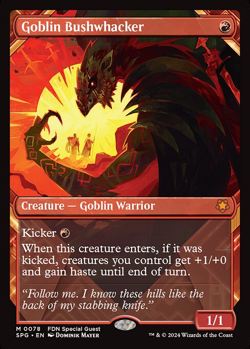 Goblin Bushwhacker - Special Guests (#78) - Illustrated by Dominik Mayer - Magic: The Gathering Card