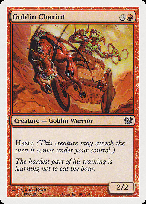 Goblin Chariot - Ninth Edition Magic card