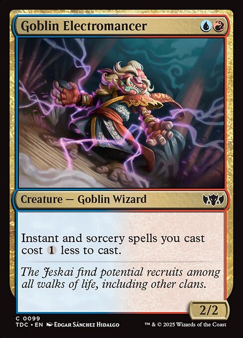 Goblin Electromancer - Tarkir: Dragonstorm Commander Magic card
