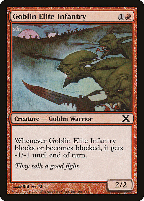 Goblin Elite Infantry - Tenth Edition Magic card