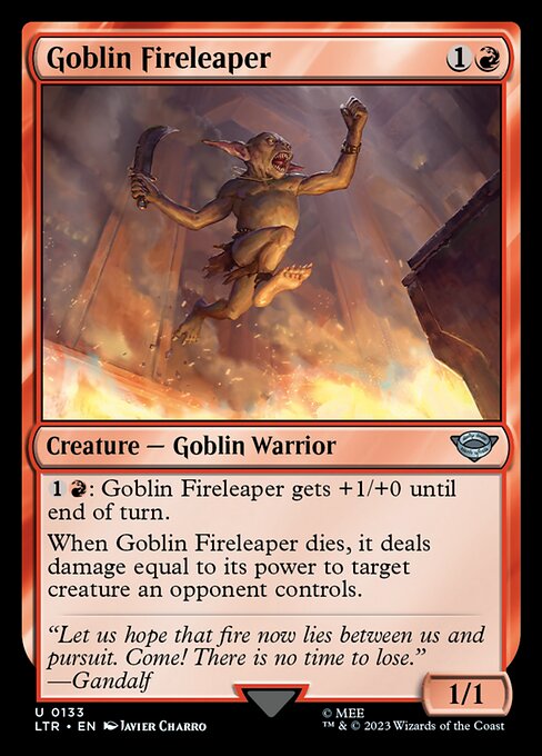 Goblin Fireleaper - The Lord of the Rings: Tales of Middle-earth Magic card