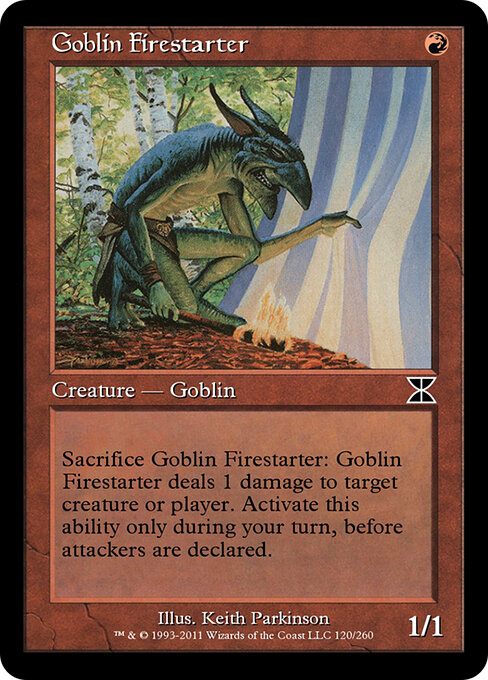 Goblin Firestarter - Masters Edition IV Magic card