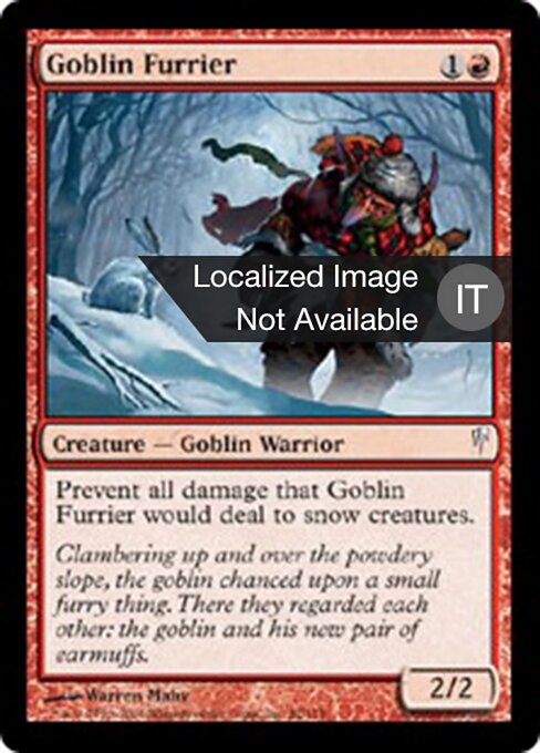 ゴブリンの毛皮商人 (Goblin Furrier) - Coldsnap (#82) - Illustrated by Warren Mahy - Magic: The Gathering Card
