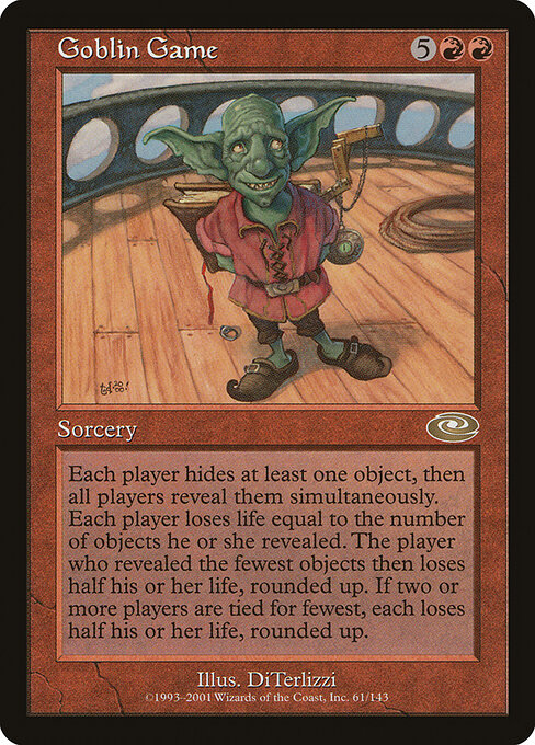 Goblin Game - Planeshift (#61) - Illustrated by DiTerlizzi - Magic: The Gathering Card