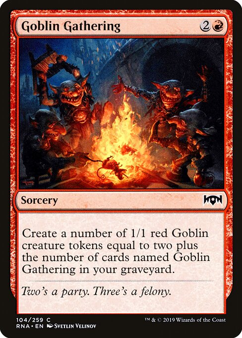 Goblin Gathering - Ravnica Allegiance Magic card