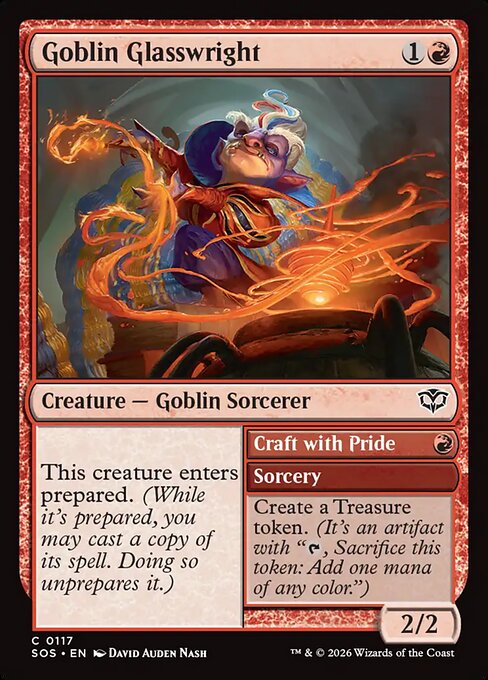 Goblin Glasswright // Craft with Pride - Secrets of Strixhaven Magic card