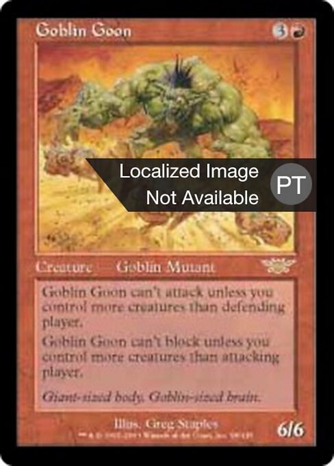Goblin Goon - Legions (#99) - Illustrated by Greg Staples - Magic: The Gathering Card