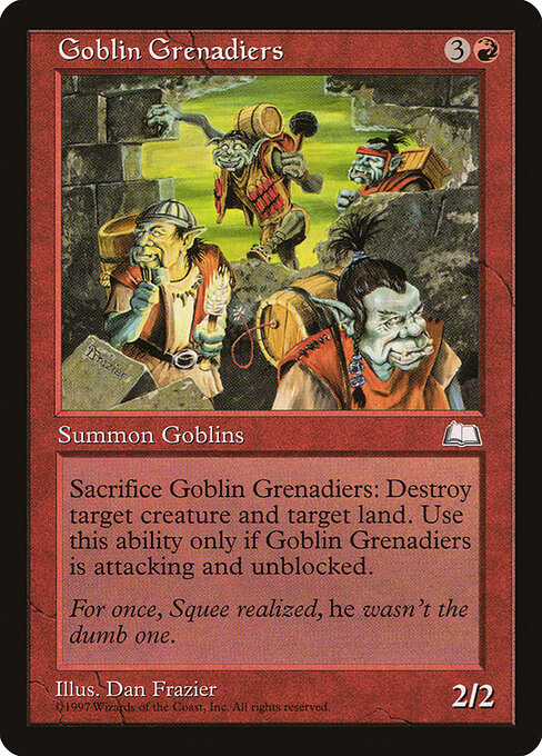 Goblin Grenadiers - Weatherlight Magic card