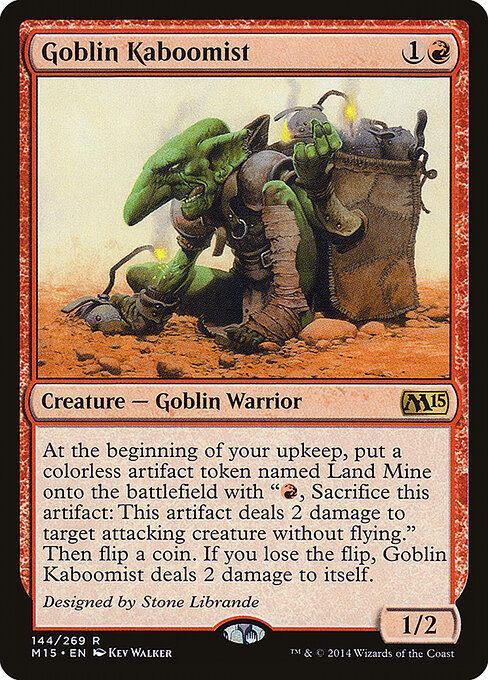 Goblin Kaboomist - Magic 2015 (#144) - Illustrated by Kev Walker - Magic: The Gathering Card