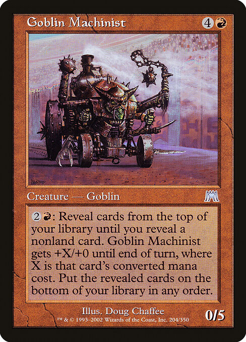 Goblin Machinist - Onslaught Magic card