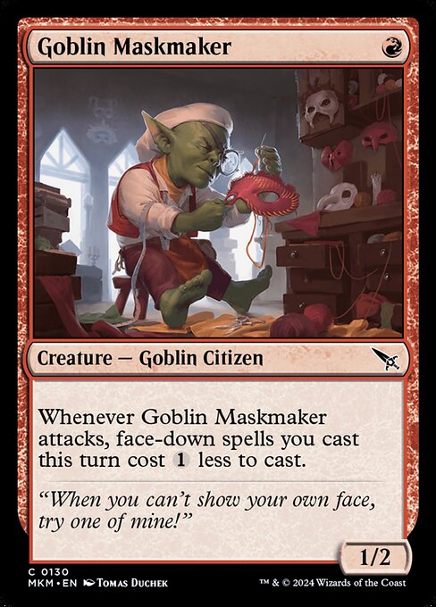 Goblin Maskmaker - Murders at Karlov Manor Magic card