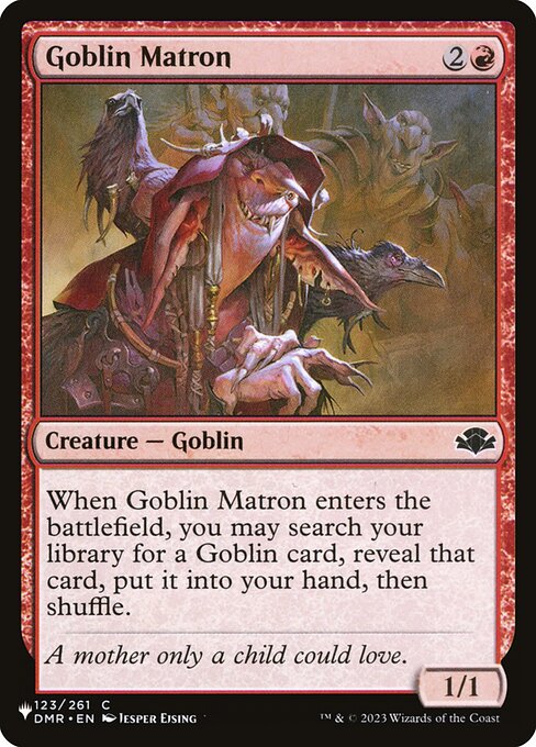 Goblin Matron - The List Magic card