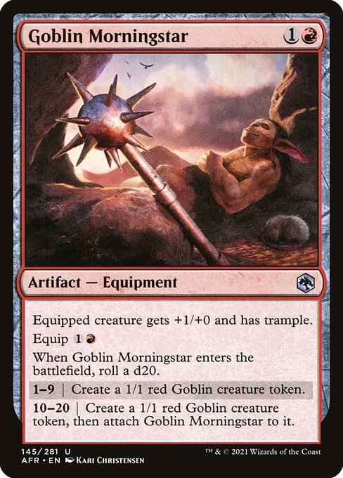 Goblin Morningstar - Adventures in the Forgotten Realms Magic card