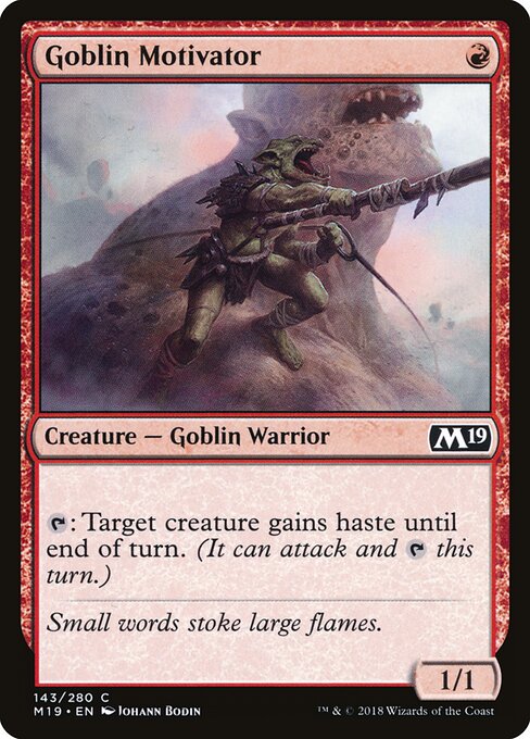 Goblin Motivator - Core Set 2019 Magic card