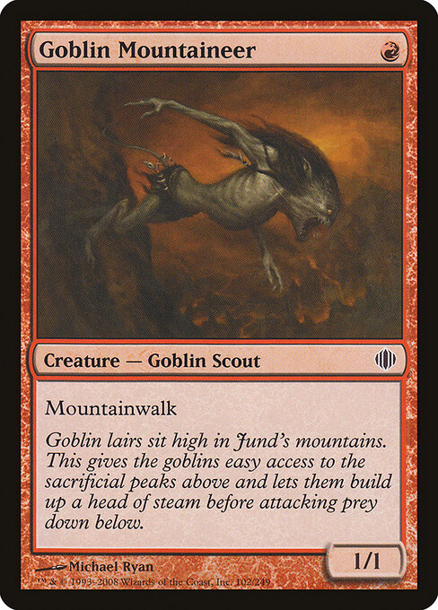 Goblin Mountaineer - Shards of Alara Magic card