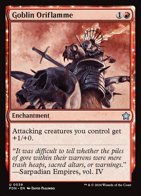 Goblin Oriflamme - Foundations Magic card