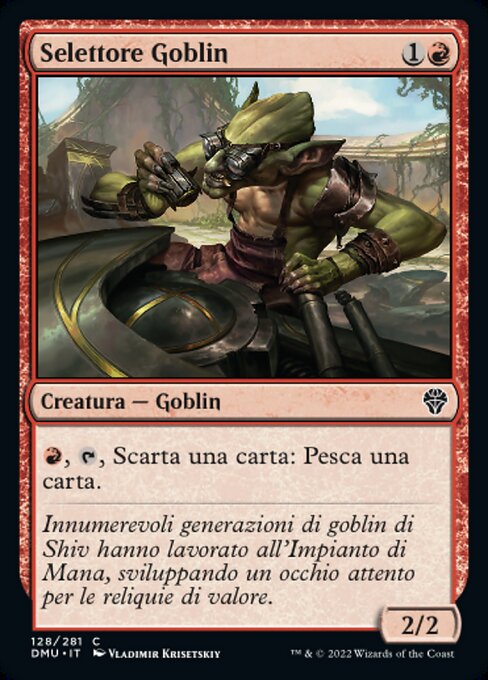 Selettore Goblin (Goblin Picker) - Dominaria United (#128) - Illustrated by Vladimir Krisetskiy - Magic: The Gathering Card