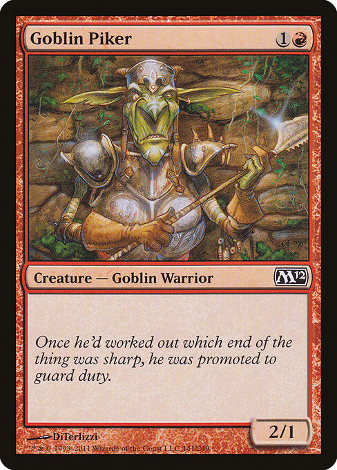 Goblin Piker - Magic 2012 Magic card