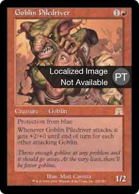 Goblin-Rudeltreiber (Goblin Piledriver) - Magic Origins (#151) - Illustrated by Matt Cavotta - Magic: The Gathering Card