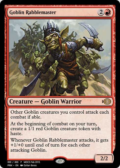 Goblin-Pöbeltreiber (Goblin Rabblemaster) - Jumpstart 2022 (#545) - Illustrated by Svetlin Velinov - Magic: The Gathering Card