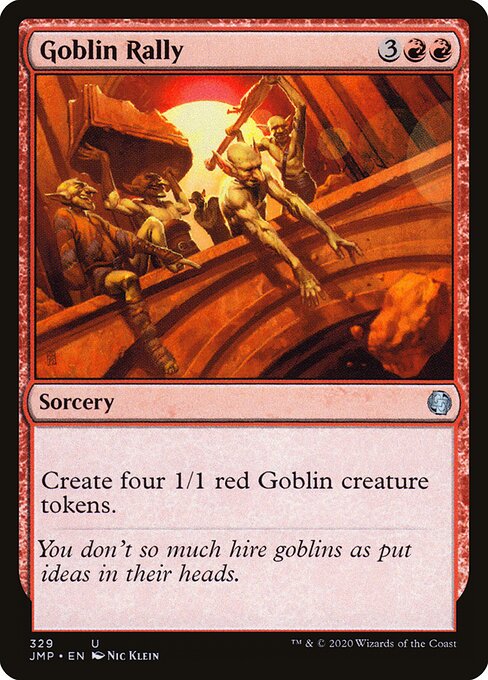 Goblin Rally - Jumpstart Magic card