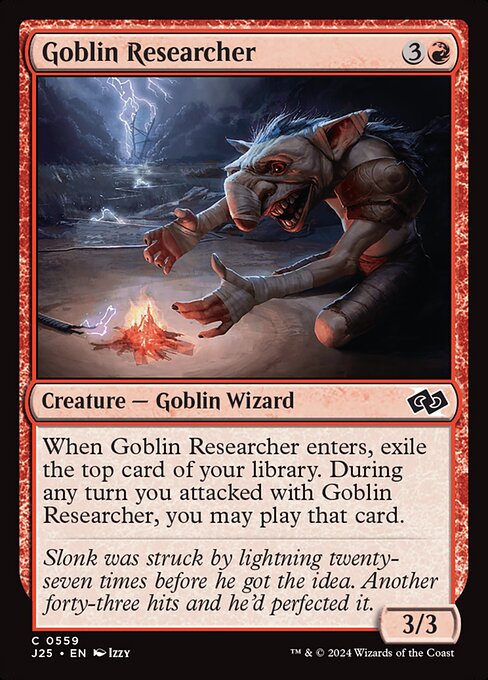 Goblin Researcher - Foundations Jumpstart Magic card