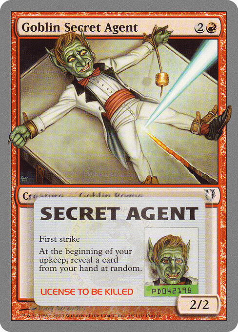 Goblin Secret Agent - Unhinged (#79) - Illustrated by Tony Szczudlo - Magic: The Gathering Card