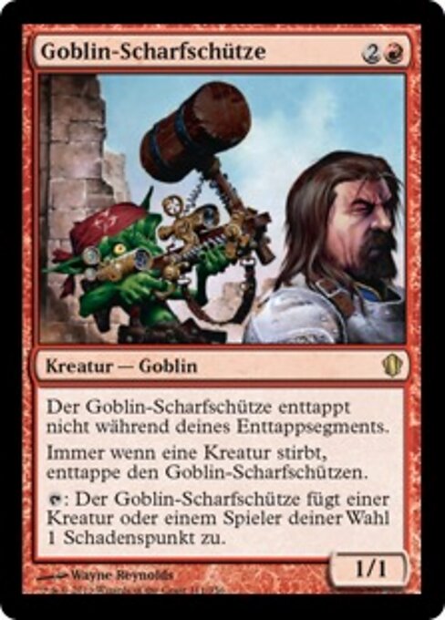 Goblin Sharpshooter - Onslaught (#207) - Illustrated by Greg Staples - Magic: The Gathering Card