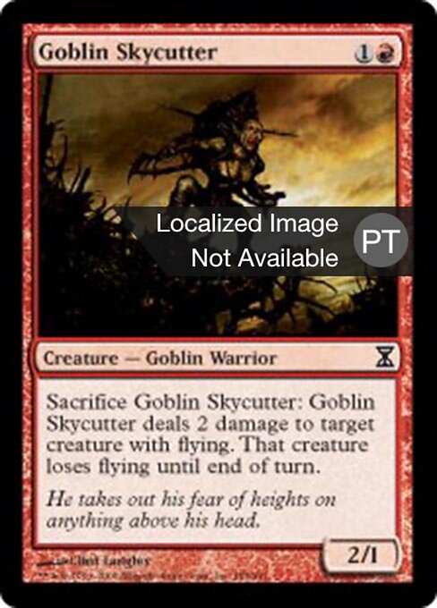 Cortacielo trasgo (Goblin Skycutter) - Time Spiral (#159) - Illustrated by Clint Langley - Magic: The Gathering Card