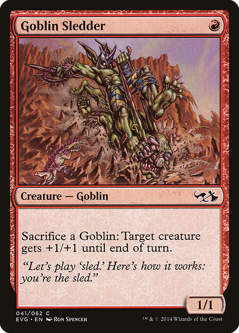 Goblin Sledder - Duel Decks Anthology: Elves vs. Goblins Magic card