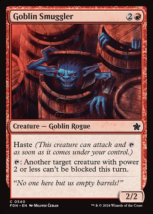 Goblin Smuggler - Foundations Magic card