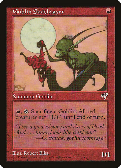 Goblin Soothsayer - Mirage Magic card