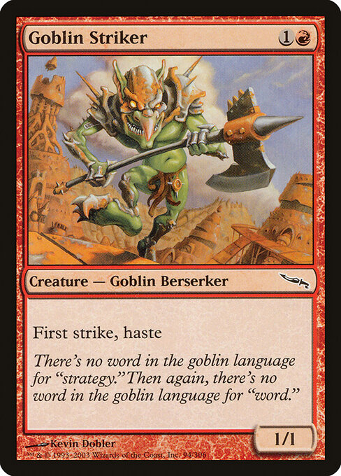 Goblin Striker - Mirrodin Magic card