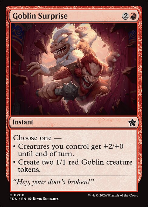 Goblin Surprise - Foundations Magic card