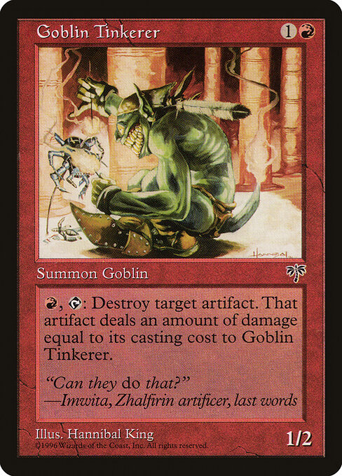 Goblin Tinkerer - Mirage Magic card