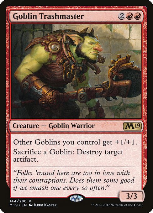 Goblin Trashmaster - Core Set 2019 Magic card