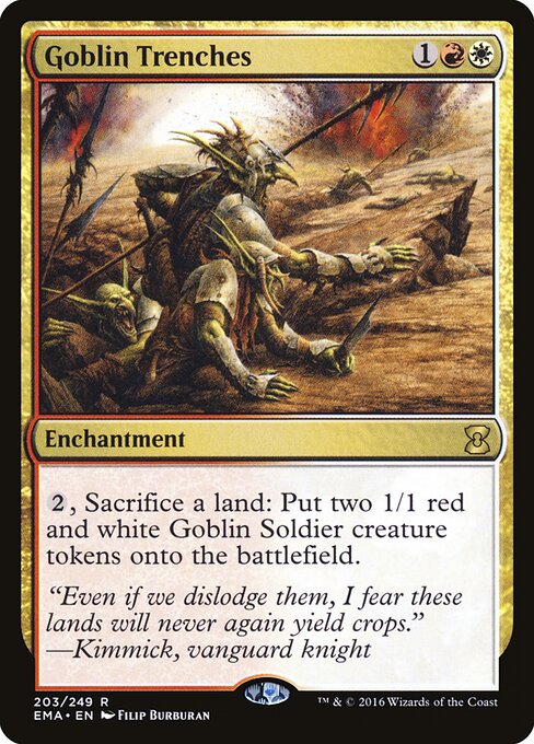 Goblin Trenches - Eternal Masters Magic card