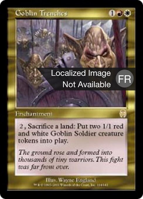 鬼怪战壕 (Goblin Trenches) - Eternal Masters (#203) - Illustrated by Filip Burburan - Magic: The Gathering Card