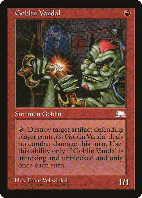 Goblin Vandal - Weatherlight Magic card