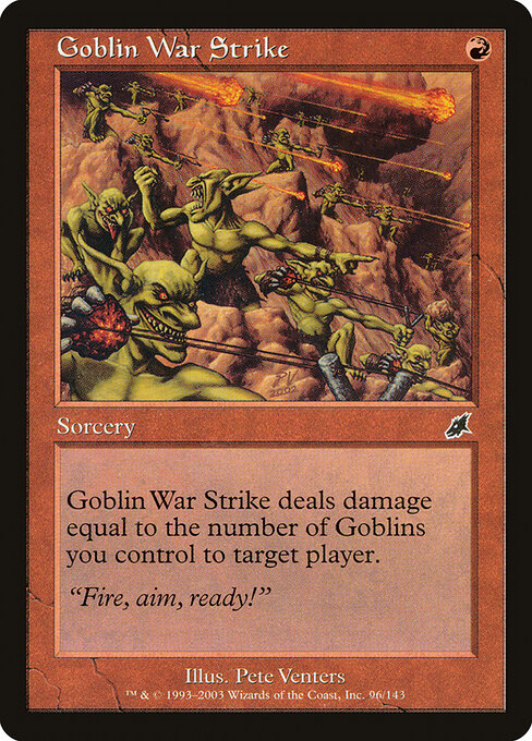 Goblin War Strike - Scourge Magic card