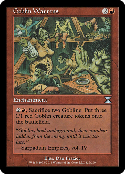 Goblin Warrens - Masters Edition IV Magic card