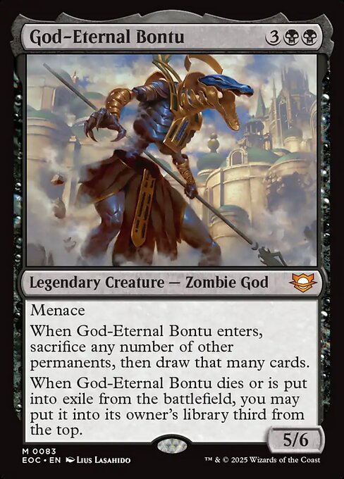 God-Eternal Bontu - Edge of Eternities Commander Magic card