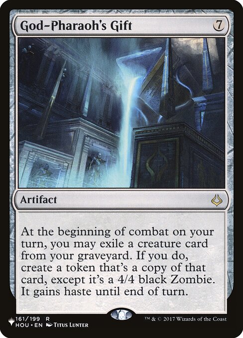 Obsequio del Dios Faraón (God-Pharaoh's Gift) - Hour of Devastation (#161) - Illustrated by Titus Lunter - Magic: The Gathering Card