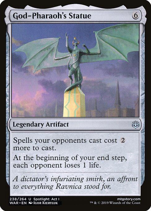 God-Pharaoh's Statue - War of the Spark Magic card
