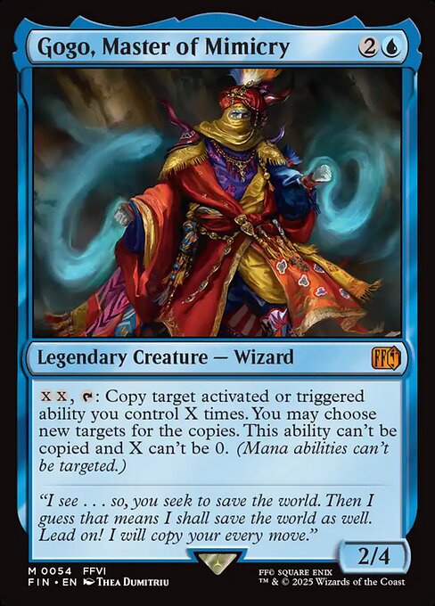Gogo, Master of Mimicry - Final Fantasy Magic card