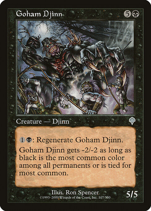 Goham Djinn - Invasion Magic card