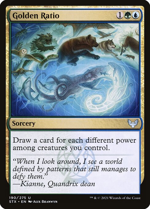 Golden Ratio - Strixhaven: School of Mages Magic card