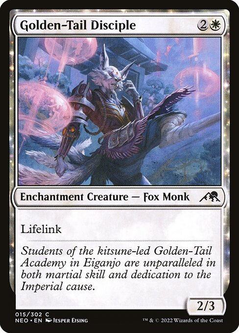 Golden-Tail Disciple - Kamigawa: Neon Dynasty Magic card